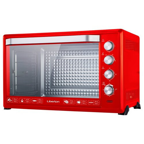 Електродуховка LIBERTON LEO-1000 Red (100 л), фото 1