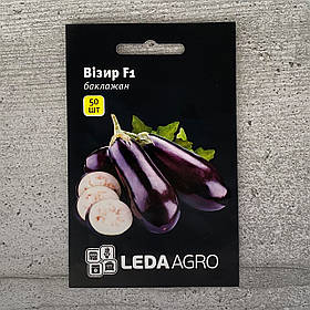 Баклажан Візир F1 50 шт насіння пакетоване Leda Agro