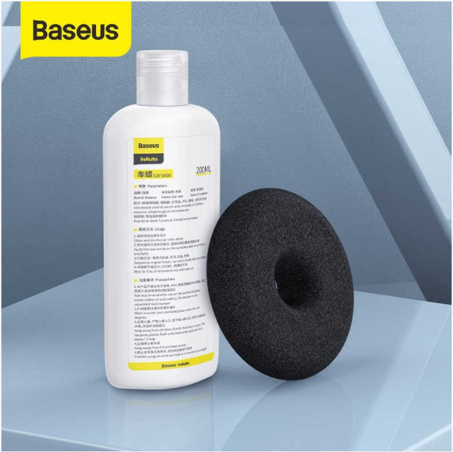 Рідкий віск та змінна губка Baseus Car Wax Refill Kit 200ml