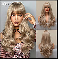 Перука з щелепою довге волосся русявий