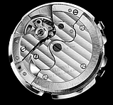 Класичний механічний чоловічий годинник, стріляльний, чоловічий срібний годинник з автопідзаводом, фото 4