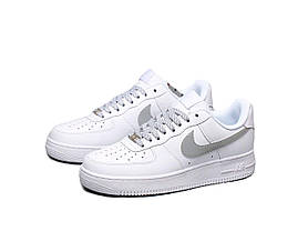 Кросівки Nike Air Force 1 Low 3M Reflective Swoosh White, фото 2