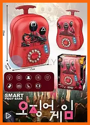 Дитяча скарбничка-сейф із кодовим замком Гра в кальмара Squid game EL-510-17 Т