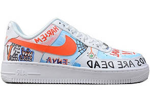 Кросівки Nike Air Force 1 Vlone Pauly Graffiti Harlem White