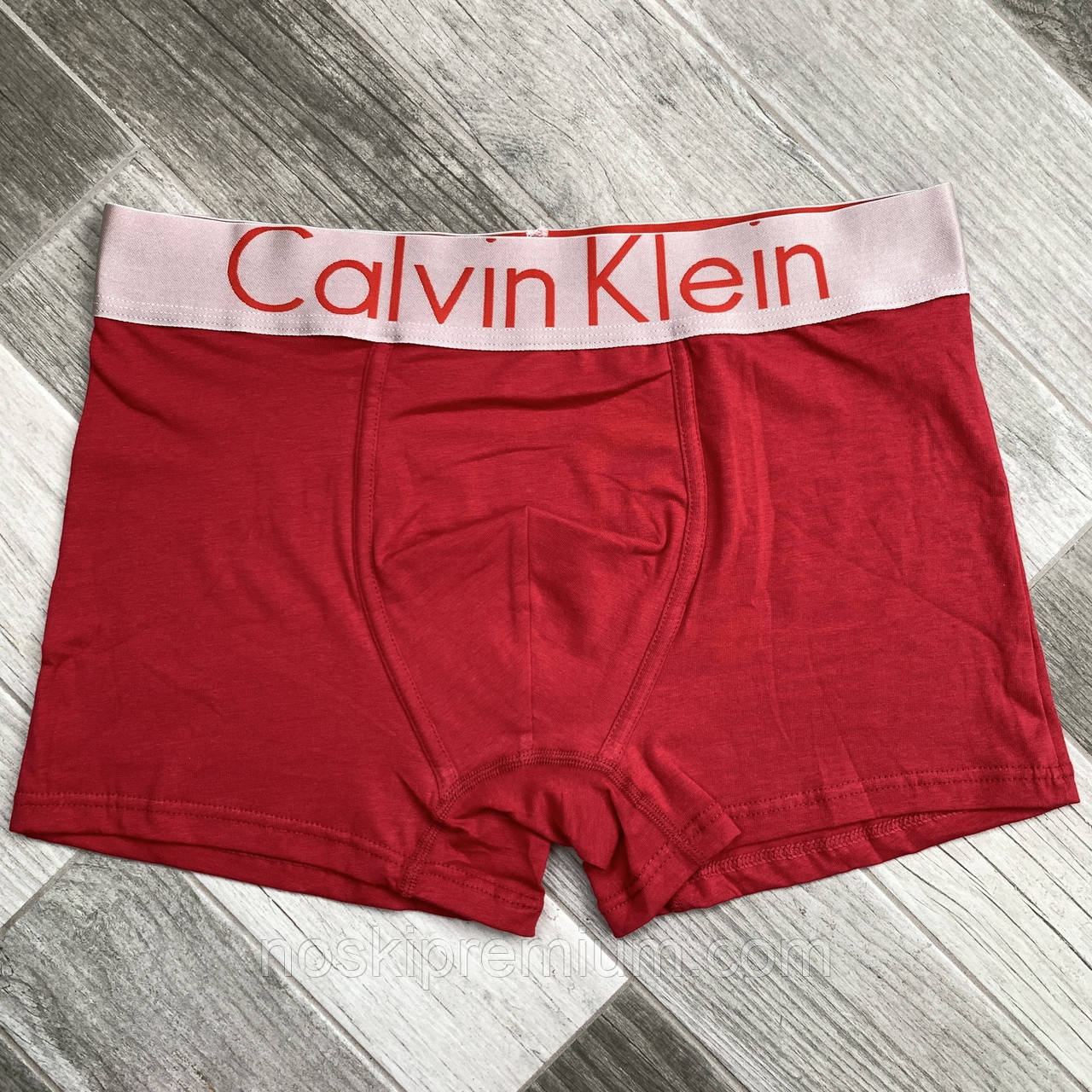 Труси чоловічі боксери бавовна Calvin Klein, розмір 3XL (54-56), бордові, 03250