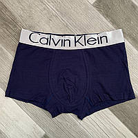 Трусы мужские боксеры хлопок Calvin Klein, размер 3XL (54-56), тёмно-синие, 03252