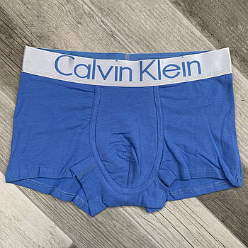 Труси чоловічі боксери бавовна Calvin Klein, розмір 3XL (54-56), блакитні, 03253