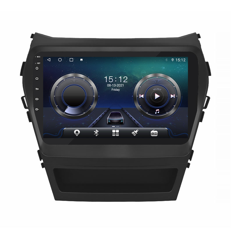 Штатна магнітола Lesko для Hyundai Santa Fe III Рестайлінг 2015-2018 екран 9" 4/64Gb/ 4G/ Wi-Fi/ CarPlay 6шт, фото 1