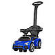 Дитяча каталка-толокар, електромобіль Bambi M 4316L-4, 1-мотор25W, 1аккум6V4AH, музика,світло, шкіра, синій - фото 1 - id-p1575911152