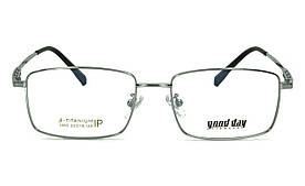 Квадратні чоловічі окуляри за рецептом у титановій оправі (мінус/астигматика/за рецептом) лінзи - Корея