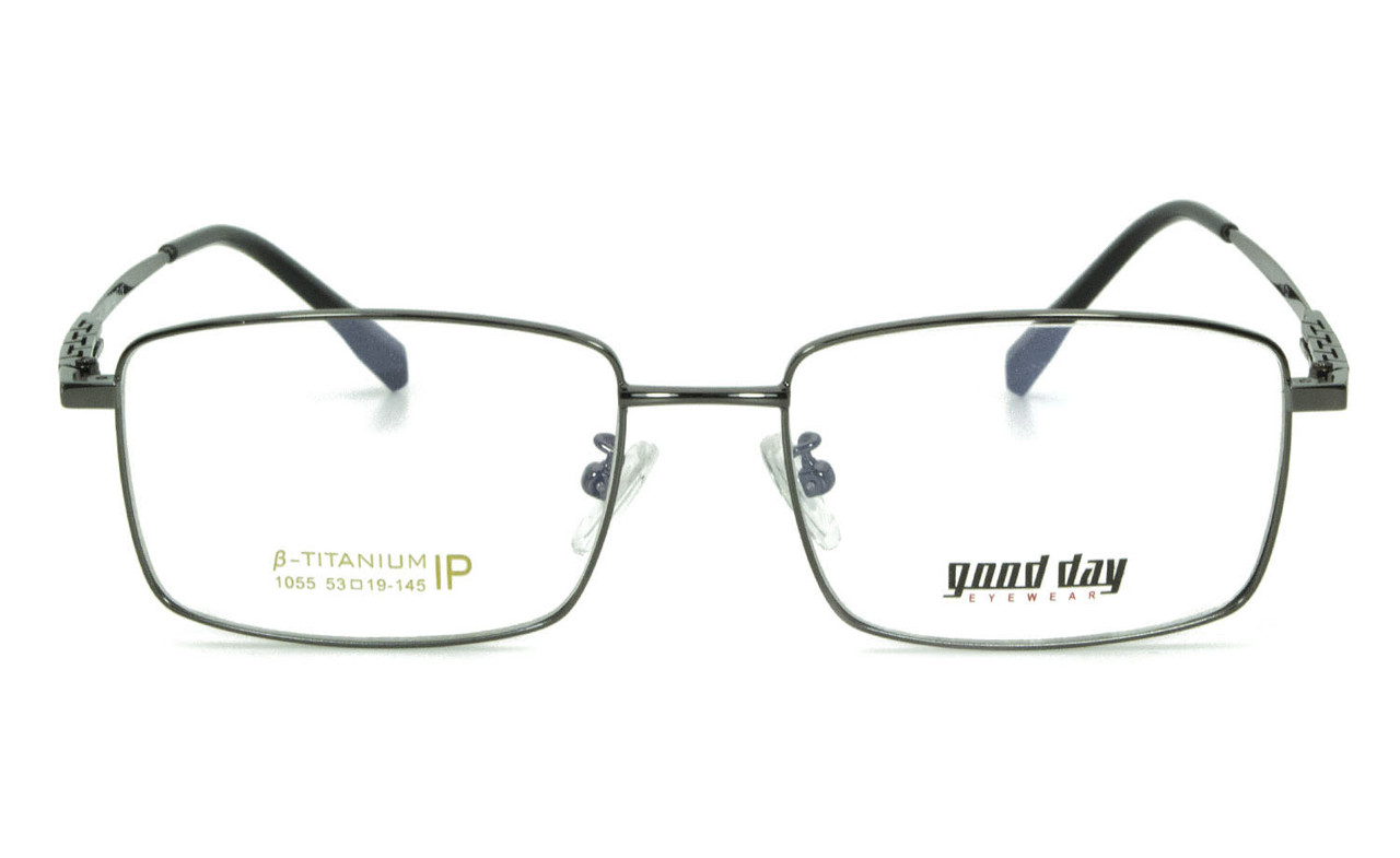 Класичні чоловічі окуляри для зору в титановій оправі (мінус/астигматика/за рецептом) лінзи - Корея