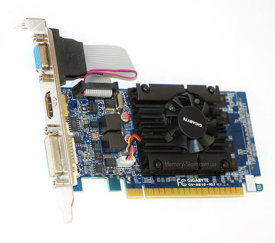 Відеокарта Gigabyte GeForce GT 610 2GB (VGA / HDMI/ DVI), фото 1