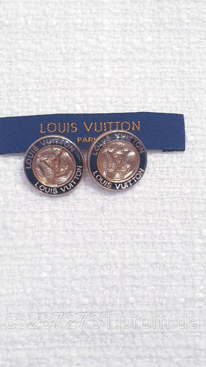 Пуговицы Louis Vuitton круглой формы , металические диаметром 18 мм