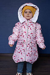 Легкі дитячі куртки для дівчаток, весняні зростання 98-116