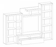 Вітальня Неон 1 2180х3000х605мм Меблі-Сервіс, фото 3