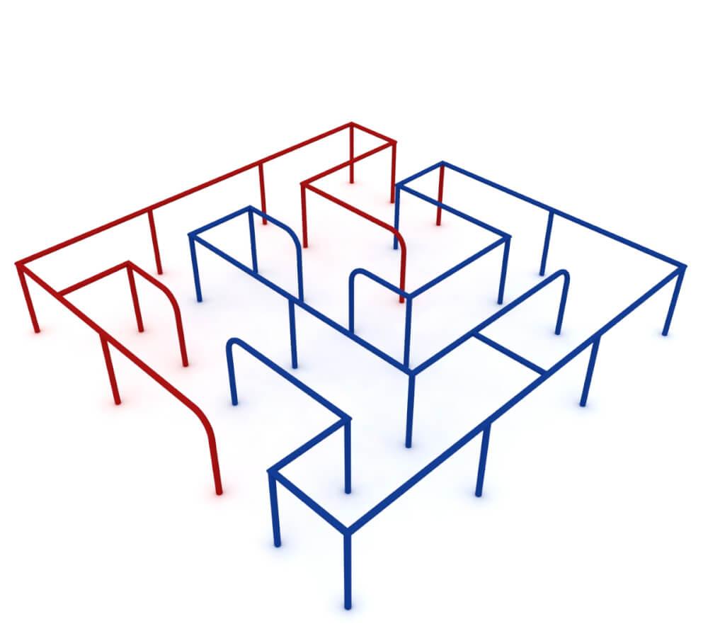 Лабіринт вуличний Змійка, висота 60 см (Kidigo ТМ)