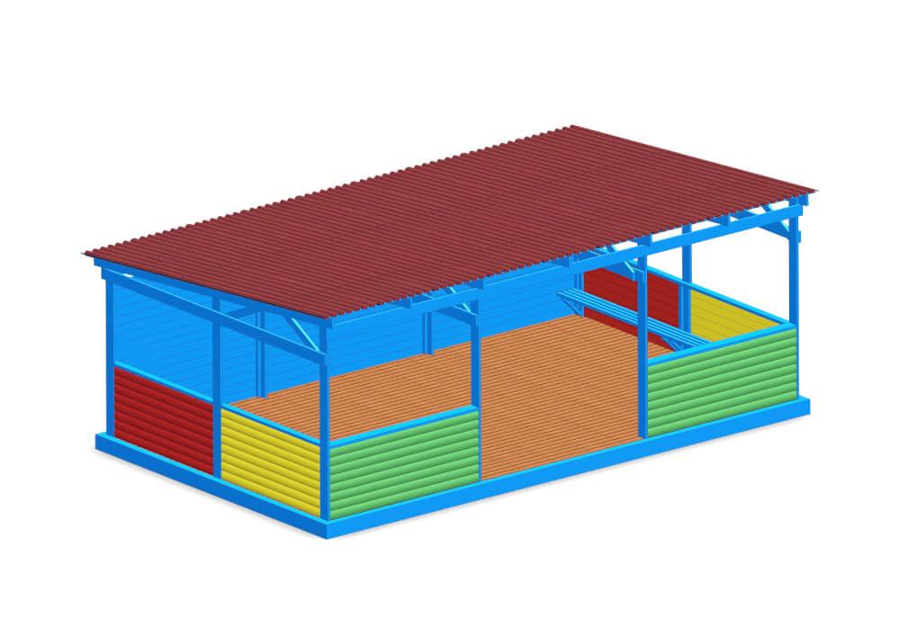Дитяча альтанка 8х5 метра VMNA001 (Kidigo ТМ)