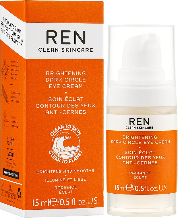 Крем для очей від темних кіл Ren Brightening Dark Circle Eye Cream 15 мл, фото 1