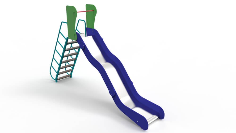 Гірка вулична дитяча Морі висота спуску 1,5 метра (Kidigo ТМ)
