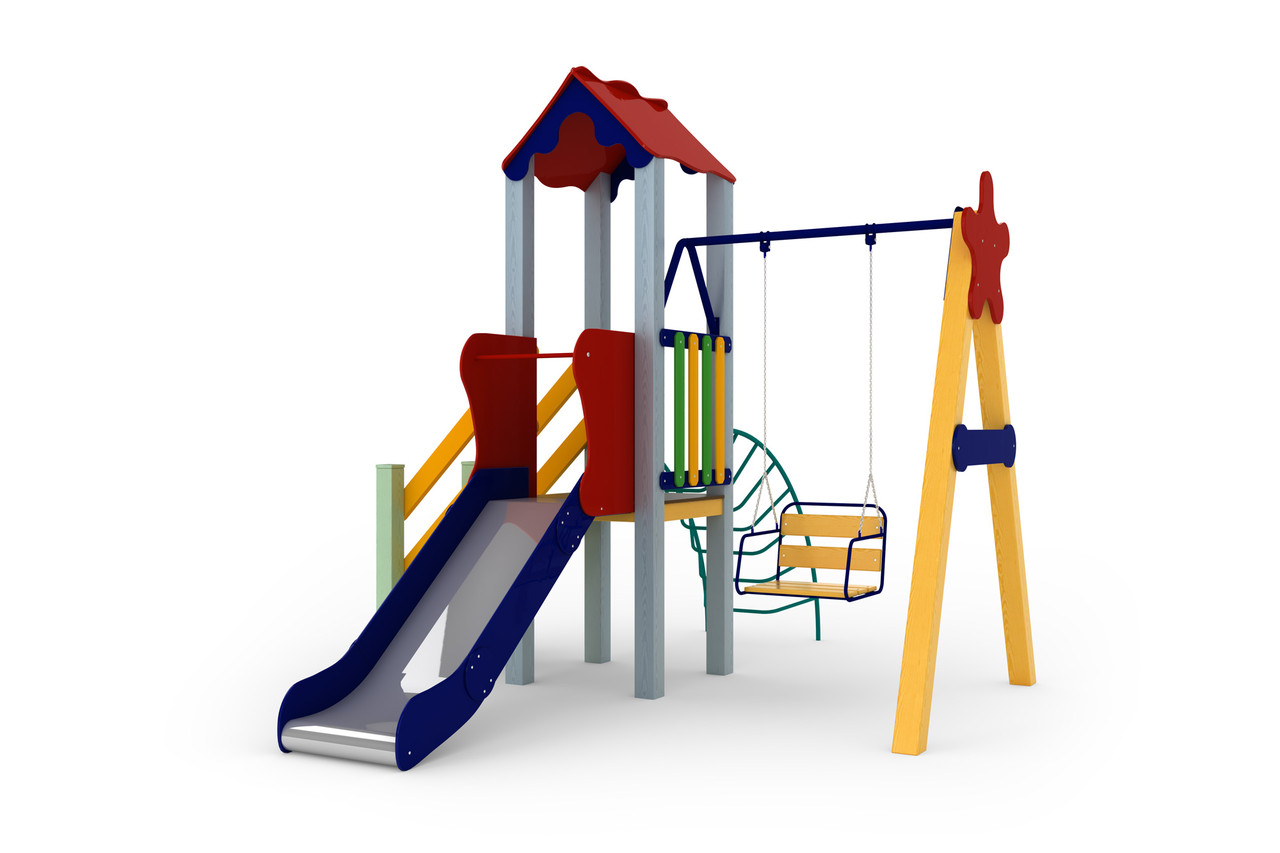 Дитячий ігровий комплекс Метелик, висота гірки 90 см (Kidigo ТМ)