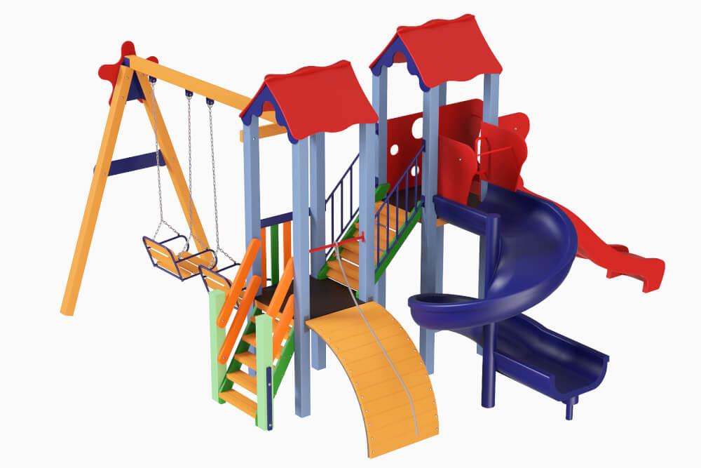 Дитячий ігровий комплекс Авалон, гірка спіраль пластикова (Kidigo ТМ)