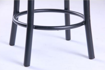 Современный круглый металлический табурет с мягким сидением Талли черный Неаполь N-20 для дома, кафе TM AMF - фото 5 - id-p1575970025