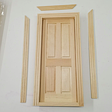 Мініатюра двері вхідні 4 сектори з наличниками 17.5*7.5 см, фото 2