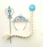 Корона обідок і чарівна паличка та косичка Анна або Єльзи з Frozen, фото 2