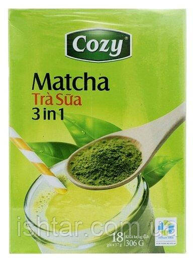 В'єтнамський зелений чай Матчу COZY Matcha Tra Sua 3 in 1 (18 стіків по 17 г)