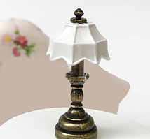 Мініатюра лампа вінтаж 4.2 см см Бронза з Білим