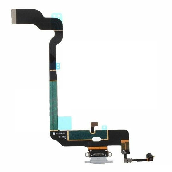 Шлейф (flex) для Apple iPhone XS з роз'ємом зарядки і мікрофоном (Сірий), фото 1