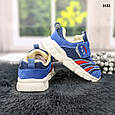 Кросівки дитячі для хлопчика текстильні сині на пенковой підошві, фото 4