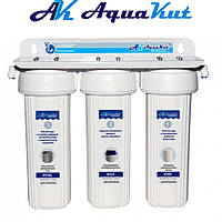Aquakut Фільтр під мийку триступеневий FPR-3 (подвійні ущільнення в колбі та фітинг ССК) 10212