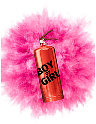Балон для визначення статі дитини з Фарбою Холі 1 кг., Gender Party для свят, гендер паті, балон BOY OR GIRL
