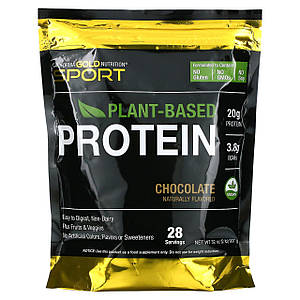 Веганський протеїн California Gold Nutrition Sport Plant-Based Protein Vegan 907 г (28 порц.)