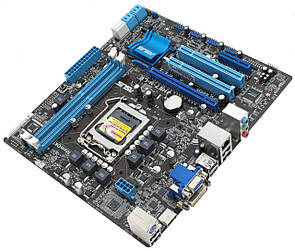 Материнська плата ASUS P8H67-M LE (s1155, Intel H67, PCI-Ex16, SATA III, USB 3.0) + планка, фото 1