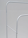 Підлогова подвійна стійка для одягу Double floor Hanger - Біла /Портативна вішалка для одягу і взуття, фото 7