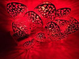 Світлодіодна гірлянда сердечка 5 метра червона IP20 ECOLEND