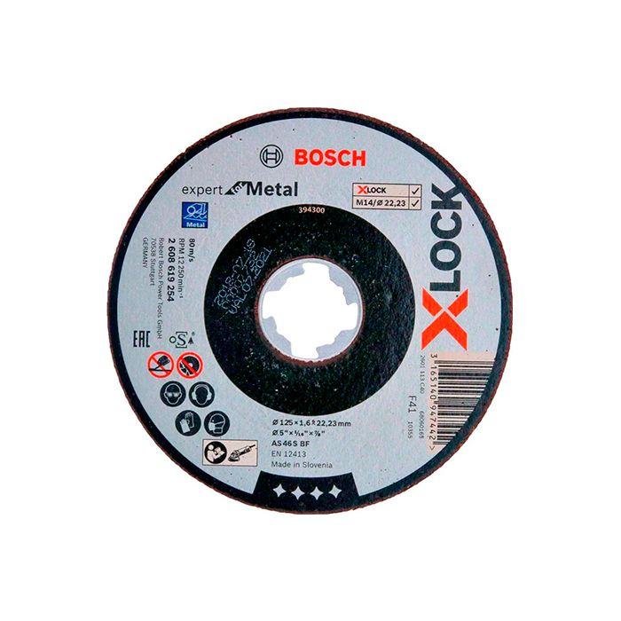 Коло відрізне Bosch X-Lock Expert for Metal 125х1,6х22,23 мм (2608619254), фото 1