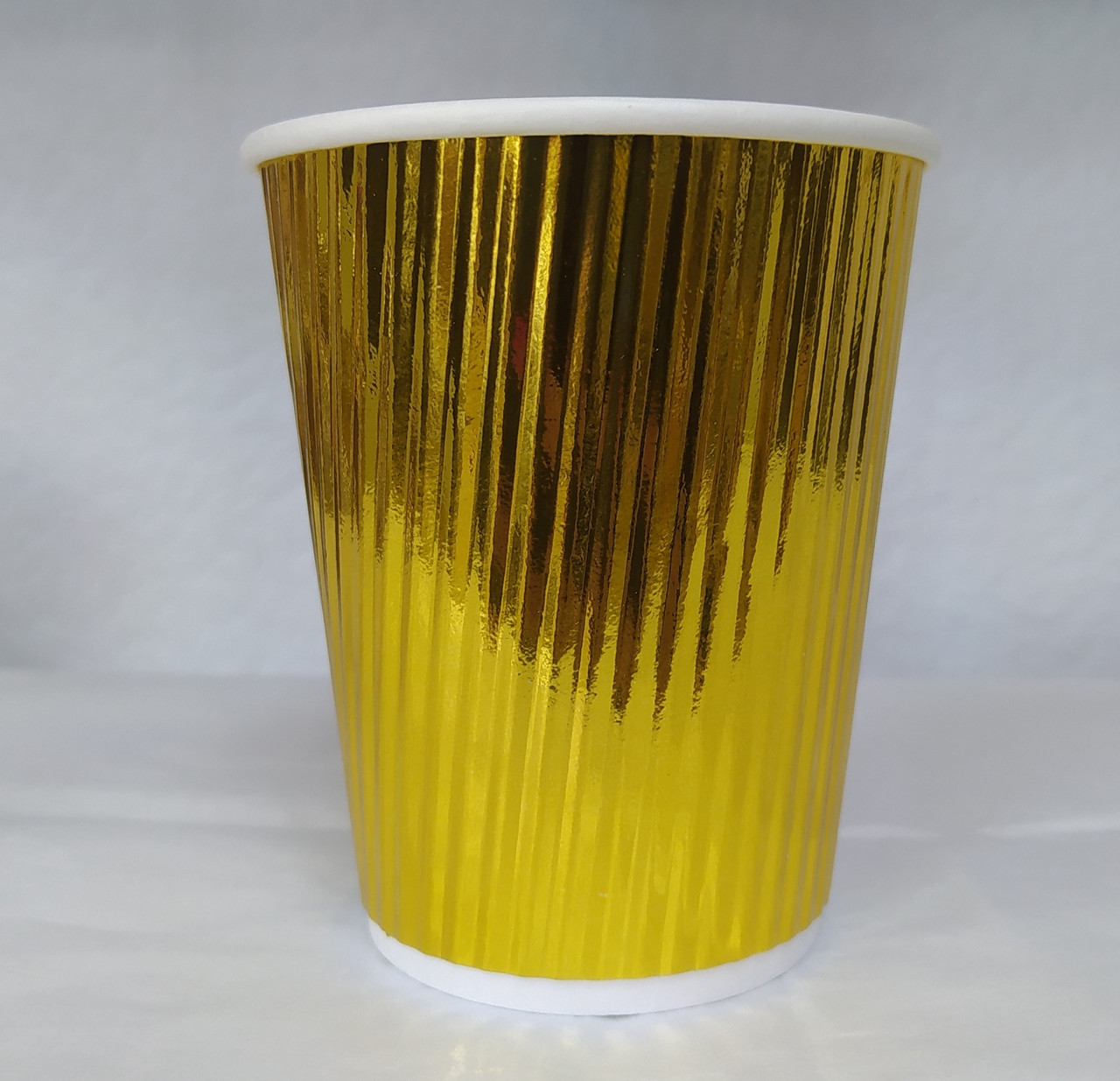 Набір паперових стаканів колір золотий 185 мл 5шт