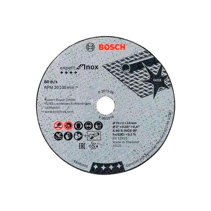 Відрізний круг Bosch Expert for Inox 76x10x1 мм, 5 шт (2608601520), фото 1