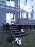 Вхідна група з металу, ганок, вхід до приміщення проектування та монтаж, фото 8