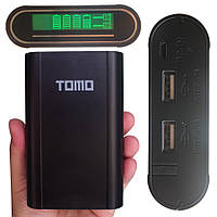 Power Bank Li-ion 18650 TOMO на 4 акумулятора, Black