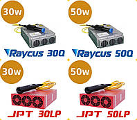Лазерный волоконный излучатель для лазерного гравера - маркера по металлу 30w 50w JPT Raycus