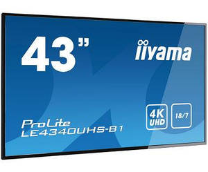 Широкоформатний інформаційний дисплей Iiyama LE4340UHS-B1