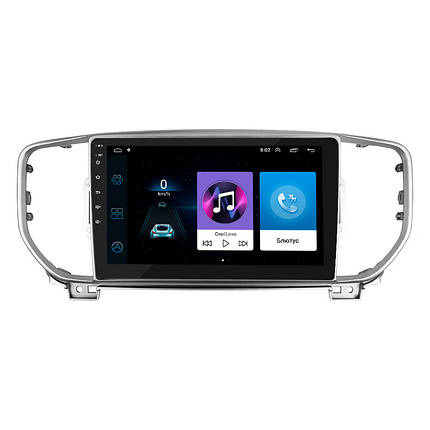 Штатна магнітола Lesko для Kia Sportage IV Рестайлінг 2018-н.в. екран 9" 1/16Gb/ Wi-Fi Base GPS Android, фото 1
