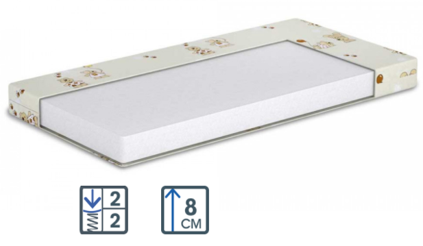 Матрас BEMBY light 8см 200*90 серия Baby БЕМБИ лайт