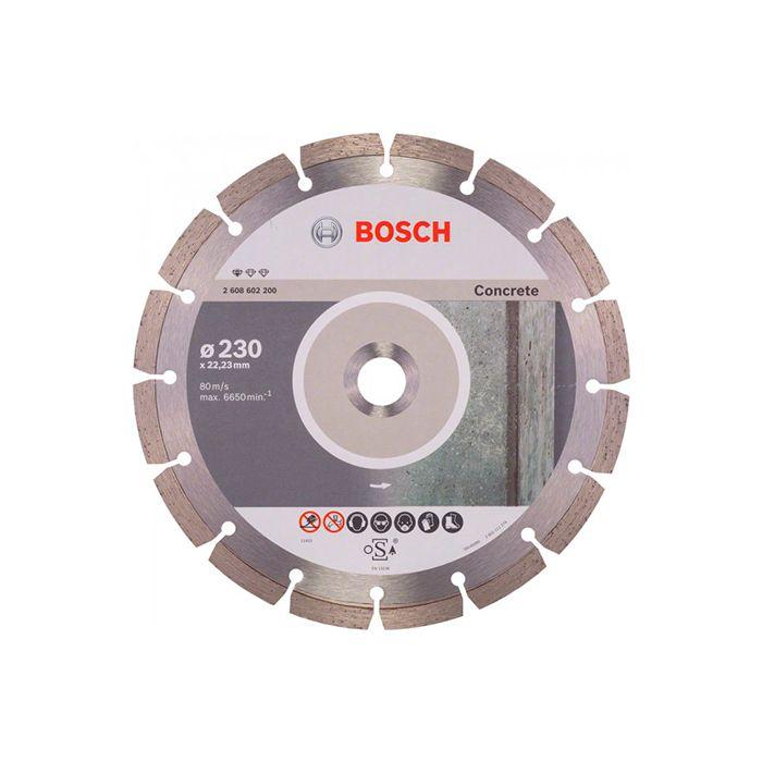 Диск відрізний алмазний для бетону Bosch 230x22,23x2,3 (2608602200), фото 1