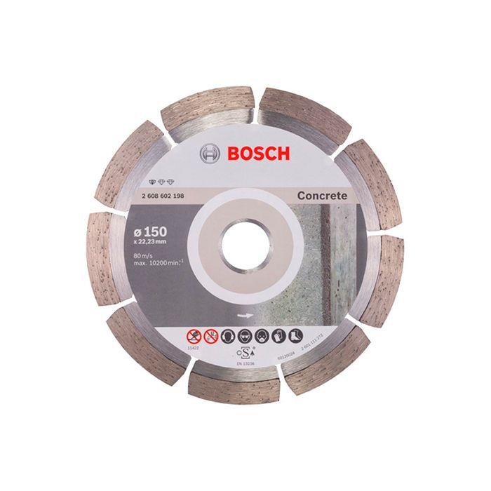 Диск відрізний алмазний для бетону Bosch 150x22,23x2 (2608602198), фото 1