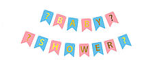 Паперова гірлянда принт "Baby shower" 2,3м
